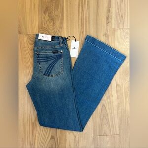7 For All Mankind Dojo Original Jeans Women's Flare Leg Trousers NWT Size 26
